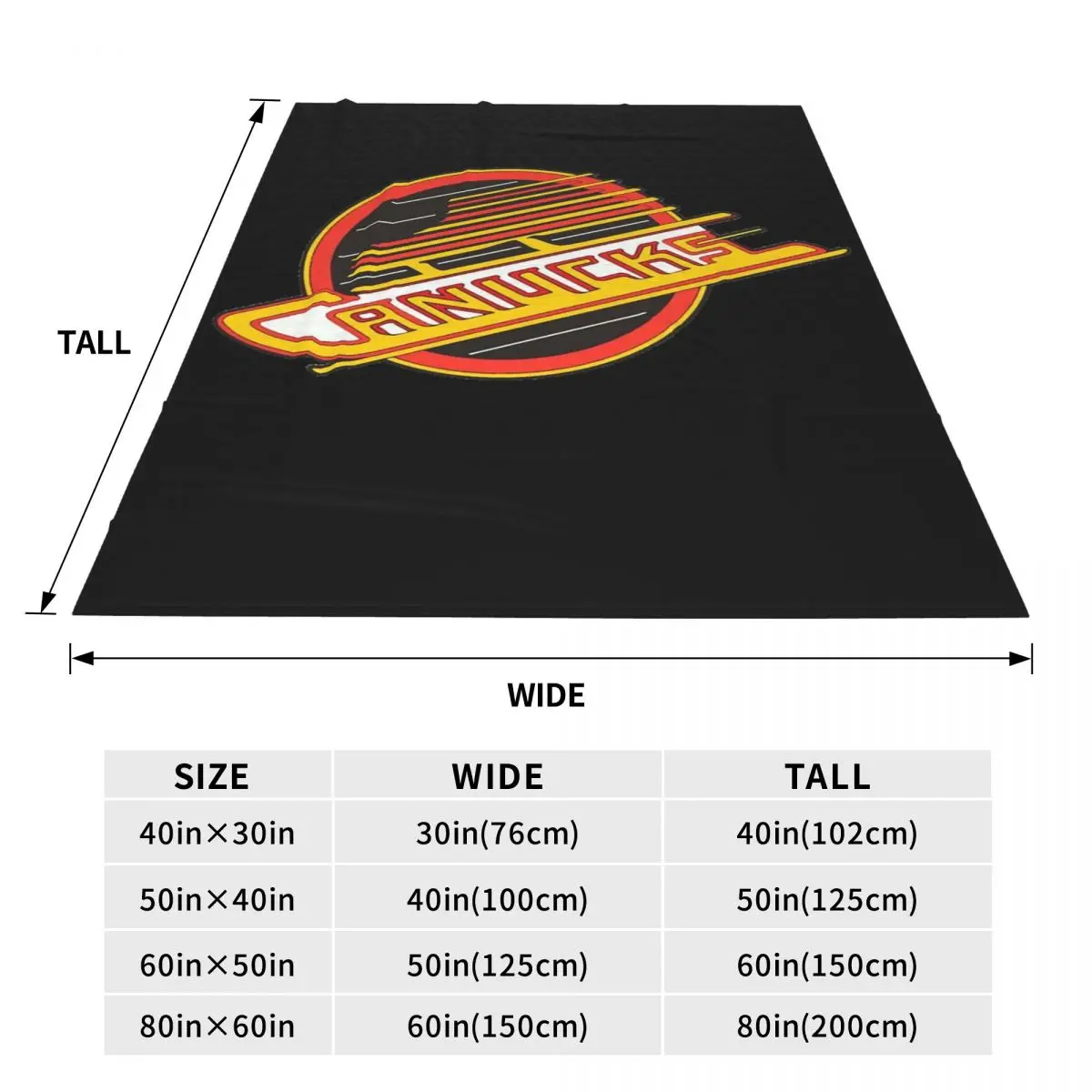 Vancouver Hockey - Retro Canucks Skate Blanket Fleece Warm Sofa Throw Blankets For Couch Bedding Office Throws Bedspread Quilt 3