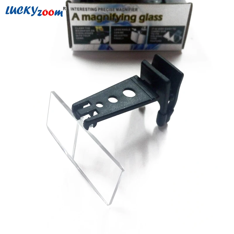 

1.5X 2.5X 3.5X Clip-on Eyeglasses Type Folable Magnifier Reading Magnifying Glass With 3PCS Resin Lens Loupe Free Shipping