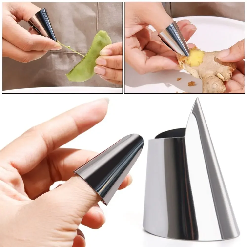 Anti-Cut Finger Cots & Finger Covers Kit for Safe Kitchen Handling, Finger Protection Glove Set for Peeling and Cutting