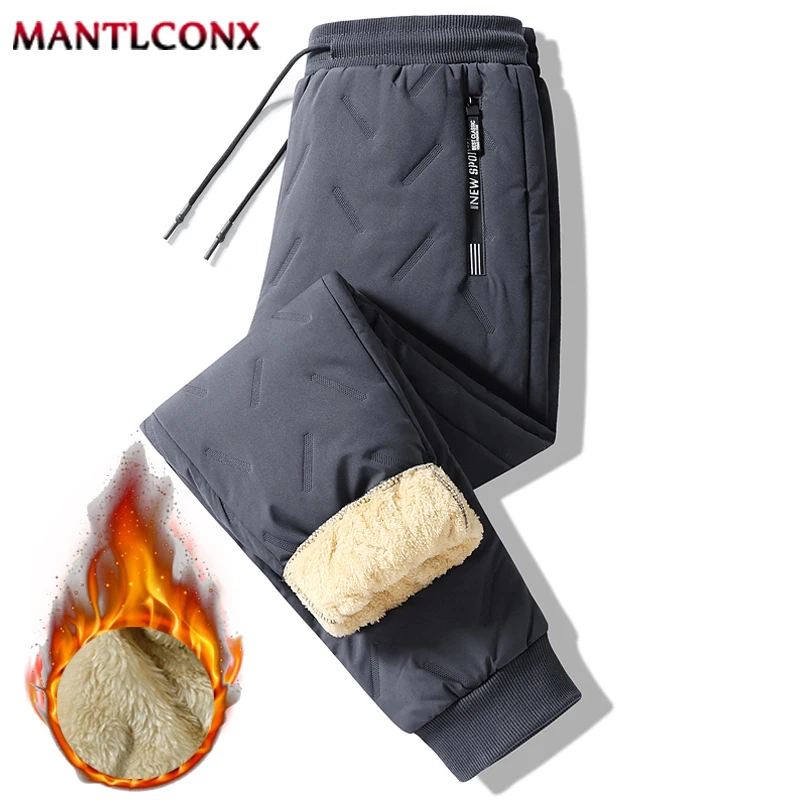 Winter Thicken Fleece Trousers Men Winter Pants for Men Sweatpants Windproof Waterproof Thermal Warm Joggers Pants Man M-XXXL 5