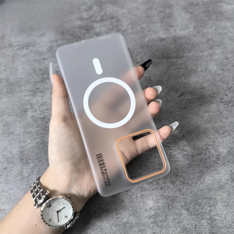 Matte PC Translucent Shockproof Case with MagSafe