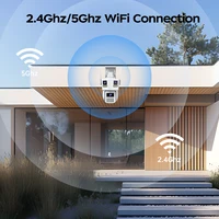 Caméra PTZ WiFi JOOAN 5K 4K pour extérieur, trois objectifs, détection de mouvement, caméra IP de sécurité, vision nocturne, étanche, vidéosurveillance CCTV 6