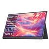 LANLIPU 14inch Portable Monitor 100%sRGB 2.2K 1400P FHD  Travel Monitor External Second Computer Display for PC Mac Phone/PS4/5