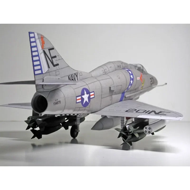 New! A-4 Skyhawk attack aircraft 1:33 Paper model DIY paper airplane model attack aircraft, children's birthday gift