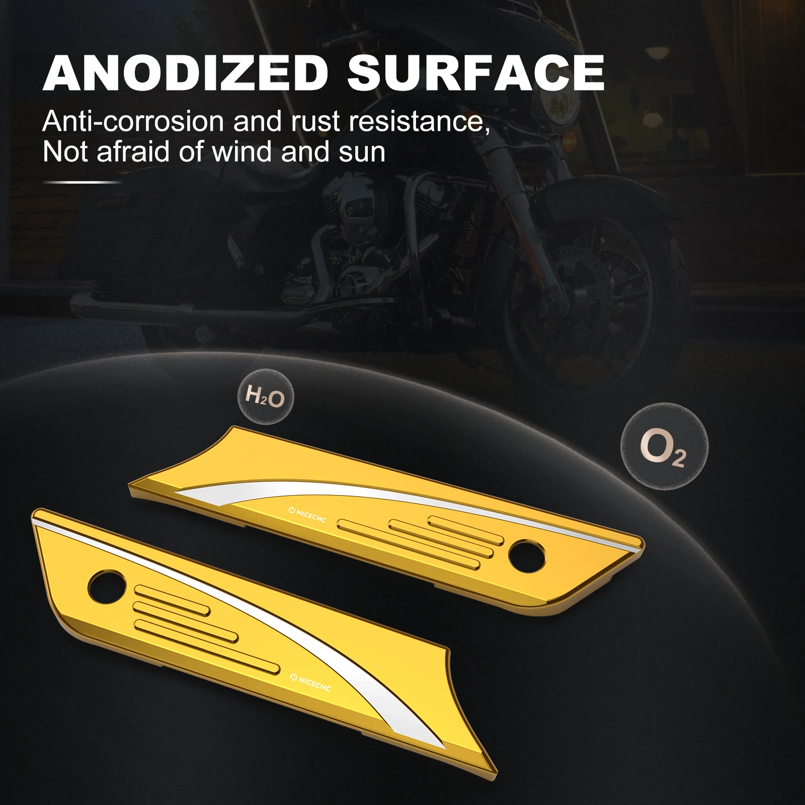 Satteltaschen-Verriegelungsabdeckungen für Harley Street Glide FLHX FLHXS 2014–2023, Road King FLHP FLHR 2014–2022, Road Glide FLTRX 2015–2023 – Detail 21