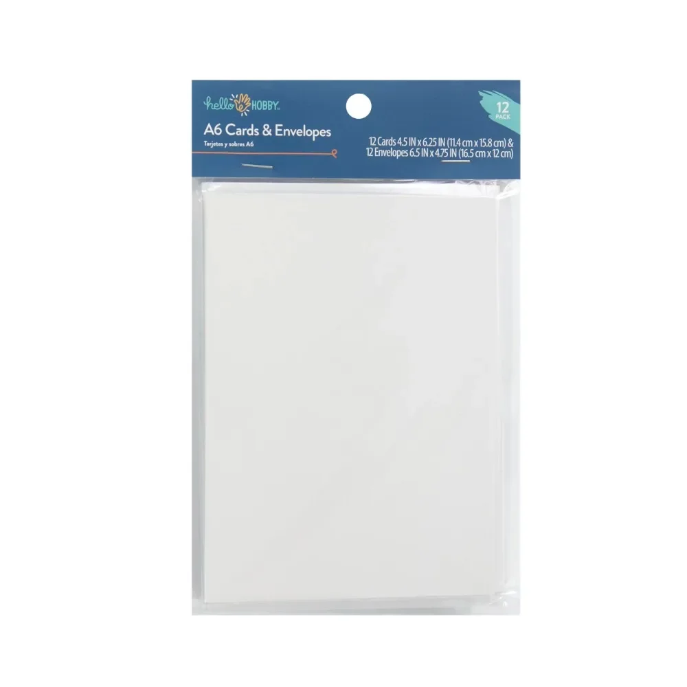 

A6 Blank All Occasion Greeting Cards, with Envelopes 4.25" x 6.25" (12 Count)