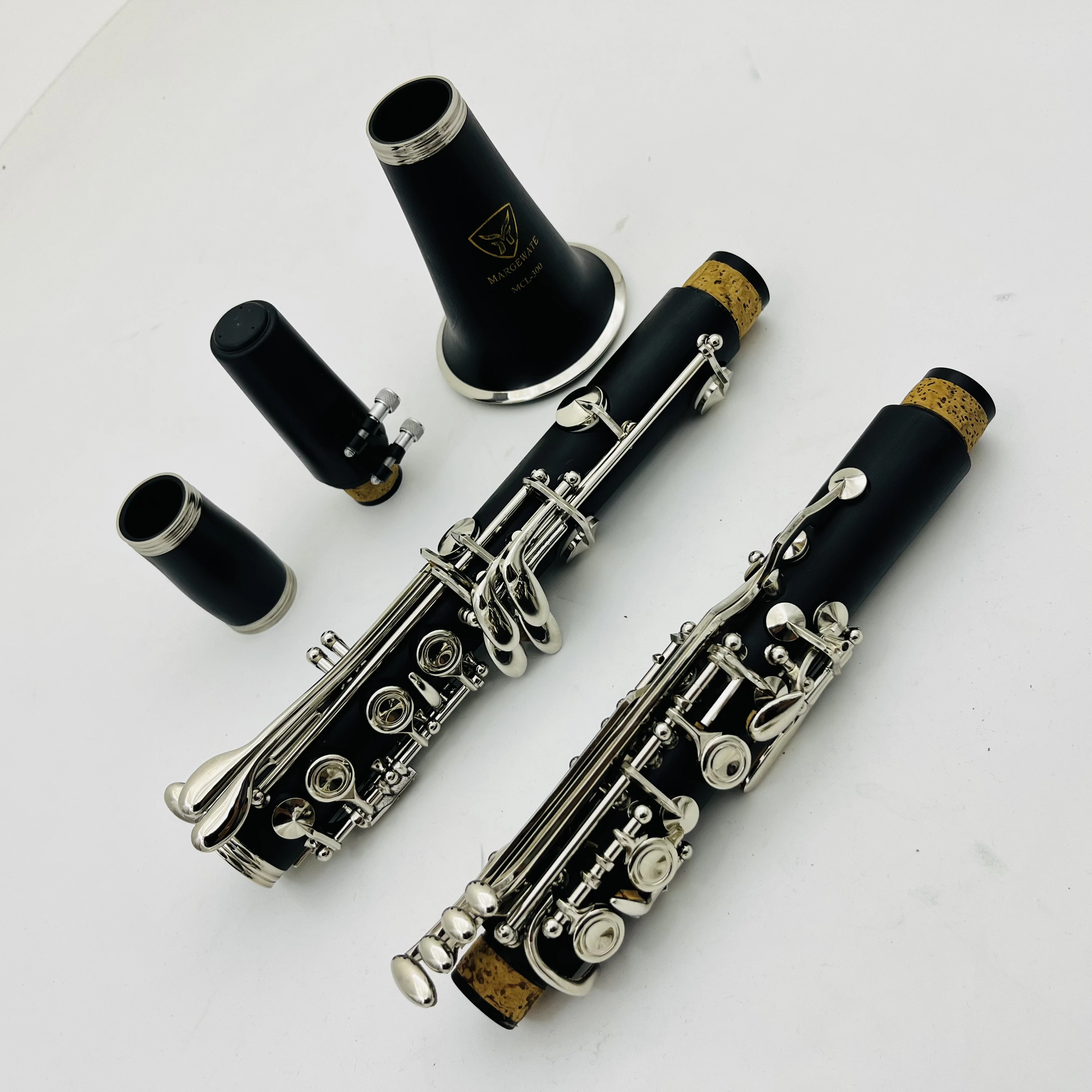 MARGEWATE MCL-300 B Flat Clarinet Bakelite Wood Playing Musical Instruments Clarinet with Accessories