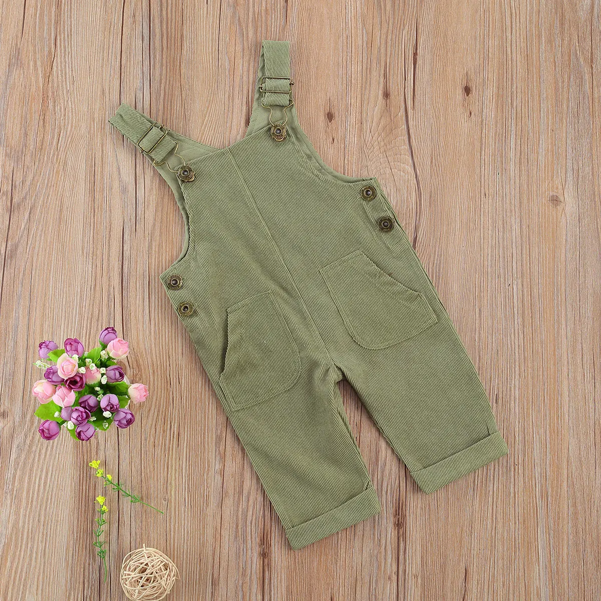 Toddler Baby Boys Girls Spring Summer Sling Jumpsuit Pants Solid Color Sleeveless Suspender Pants Baby Overall Rompers 2
