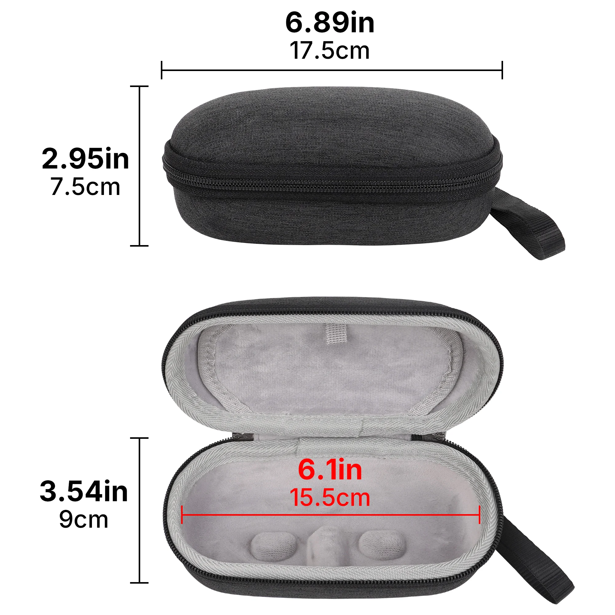 Custodia Geekria Shield per Occhiali Smart Compatibile con XREAL Air 3/3s, Custodia Protettiva Rigida Razer Anzu per Occhiali AR con Vano Portacavo - immagine 2
