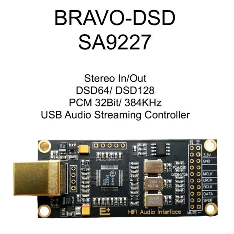 K32C SA9227 HIFI USB Decoders Converter Development Board DAC Daughter Card USB Streaming Controller 24bit 384khz for PC