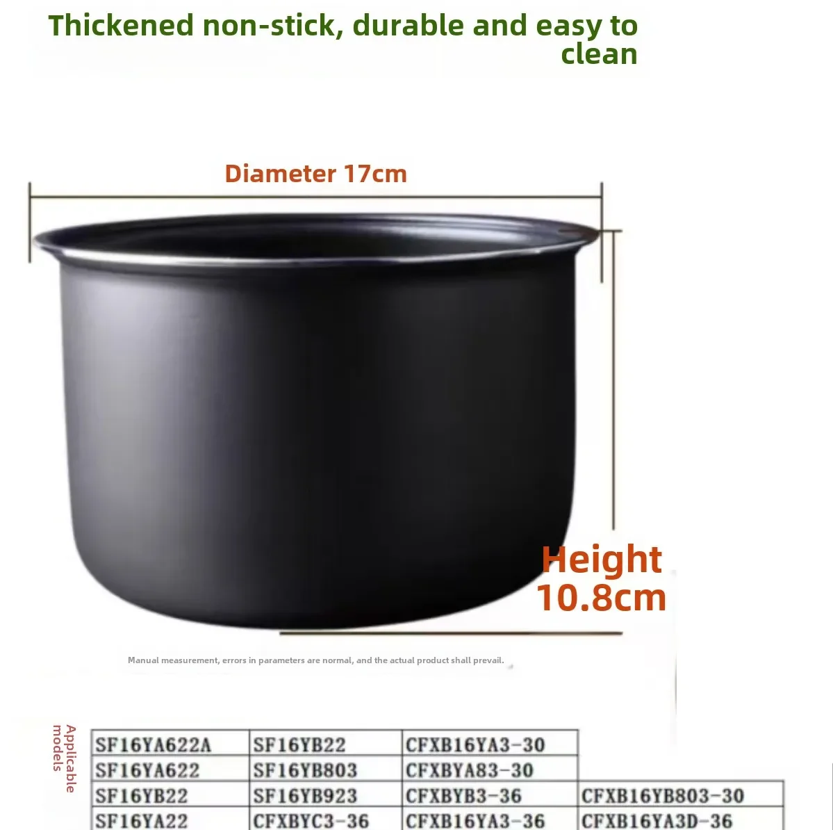 Suitable for Supor rice cooker inner pot 1.6L16YA22