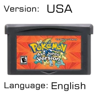 thumbnail image 1 of GBA Game Cartridge 32 Bit Video Game Console Card Series Ash Hoenn Johto Kanto Dark Violet Gaia Mewtwo Strikes Nameless, 1 of 4