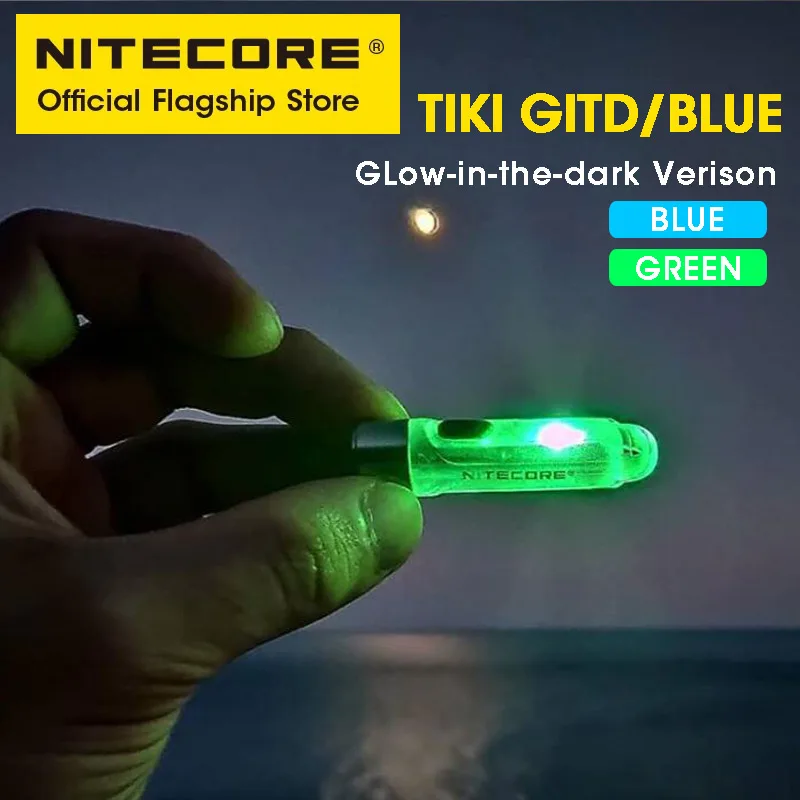 Keychain Light Tiki Gitd Blue NITECORE TIKI Multi-Light Source