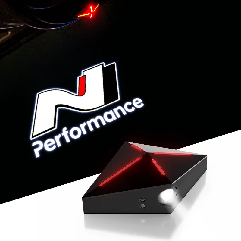 2 Pezzi Per Hyundai N Nline N-Performance Tucson Kona Sonata Veloster I30 I20 N Elantra Car Door Welcome Light Tools Accessori