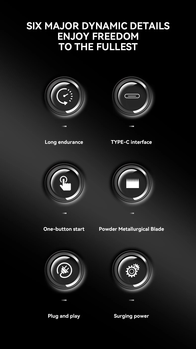 Description Picture 3 of itemKEMEI Professional Man Hair Trimmer , Cordless Electric USB Charging LCD Display Barber Hair Cutting Machine KM-1825