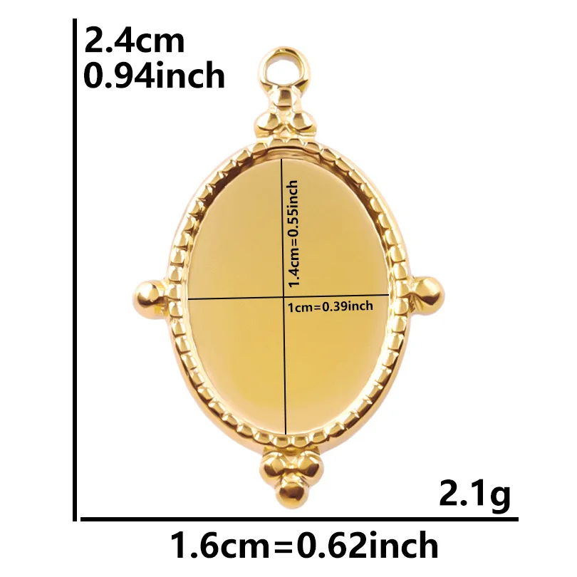 5 teile/los Metall Sonne Herz Rechteck Geometrische Edelstahl Basis Anhänger Für Schmuck Machen Liefert DIY Stein Strass Charme – Detail 14
