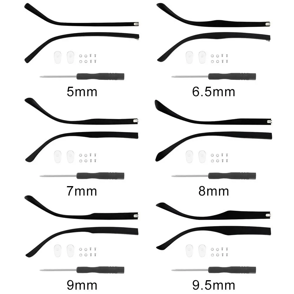 1 Pair Eyeglasses Temple Arm Flat Teeth TR90 Eyeglasses Replacement Anti-Slip Leg Glasses Repair Tool Eyewear Frames Accessories eyeglasses frames eyeglass frames eyeglasses accessories
