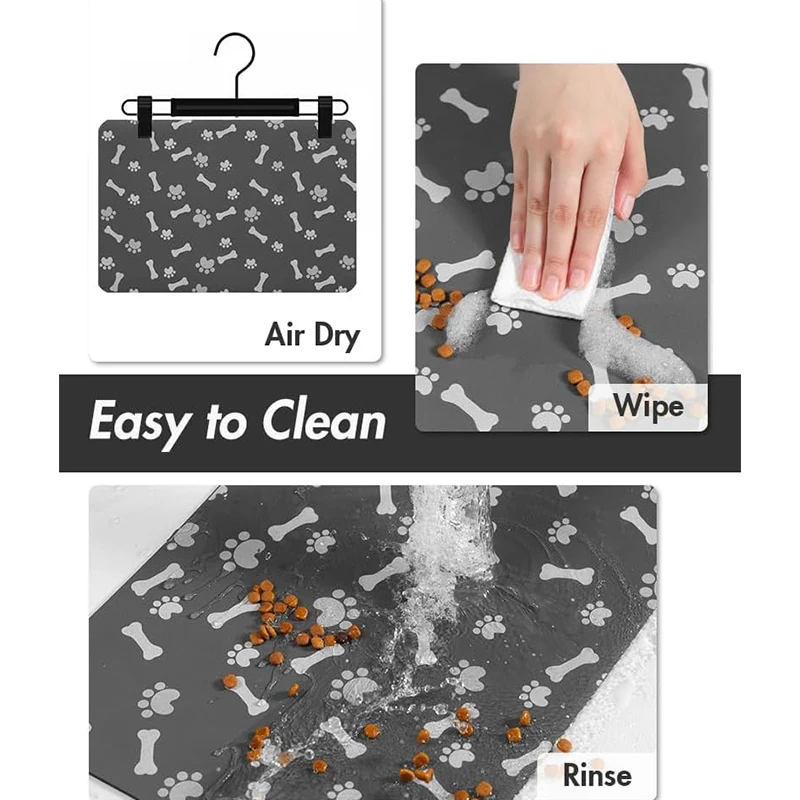 Pet Feeding Pads Absorbent Dog Pads Suitable for Food and Water Bowls Dog Accessories Pet Supplies