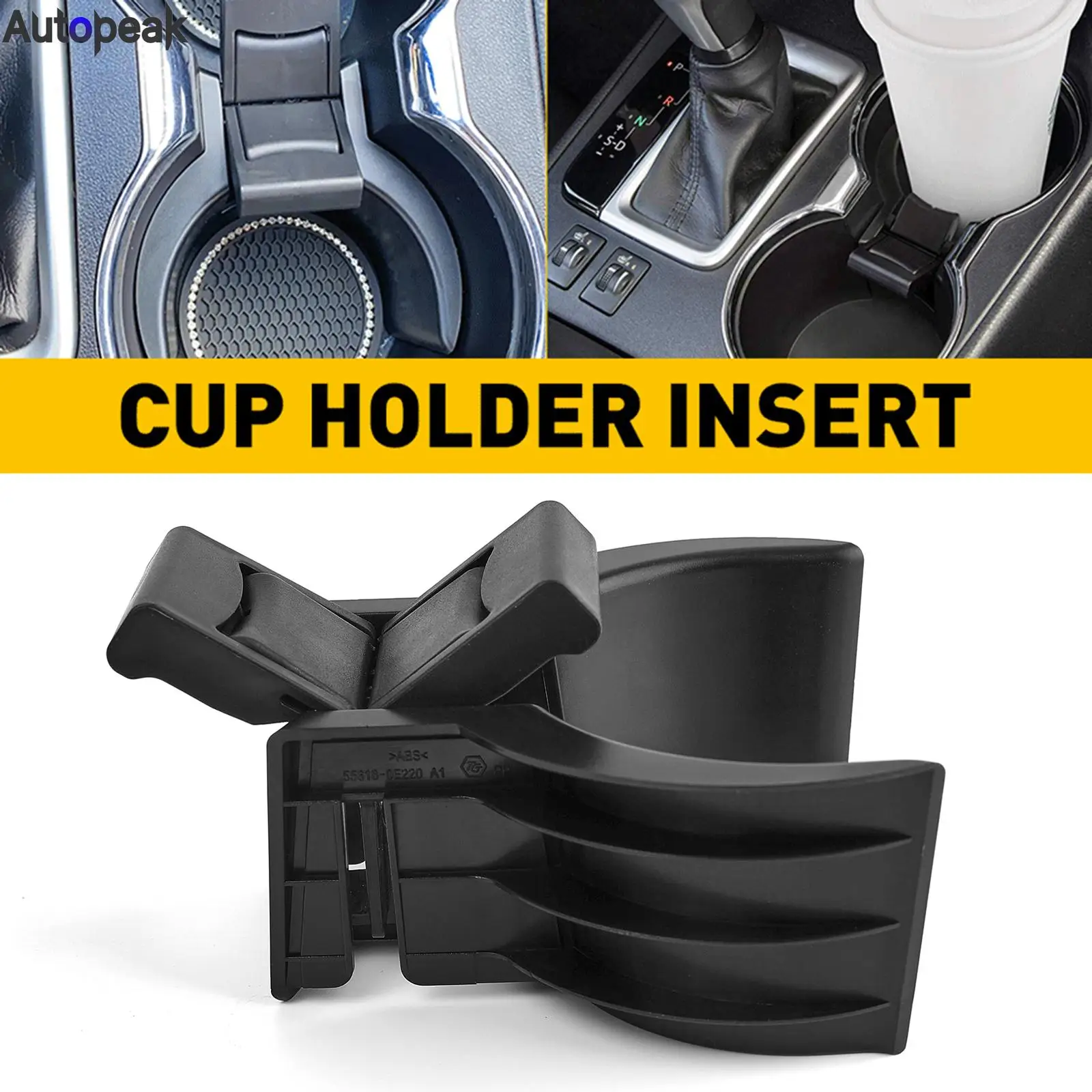 

Для Toyota Highlander Kluger 2014 2015 2016 2017 2018 2019 центральная консоль подстаканник вставка разделитель коробка для хранения автомобильные аксессуары