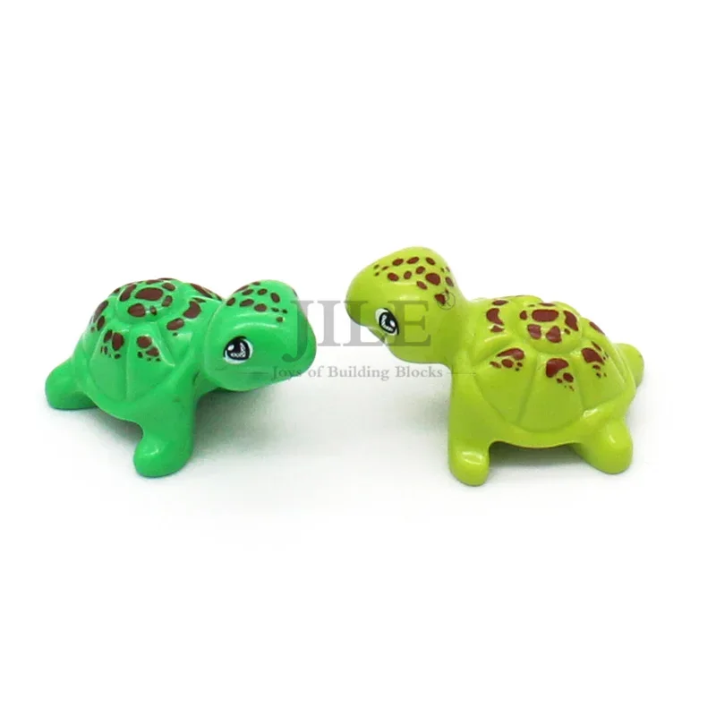 10pcs MOC 11603pb01 Turtle Friends Elves Building Blocks Brick DIY Compatible Bubbles Ocean Sea Pet Animal Zoo Toys — view 3