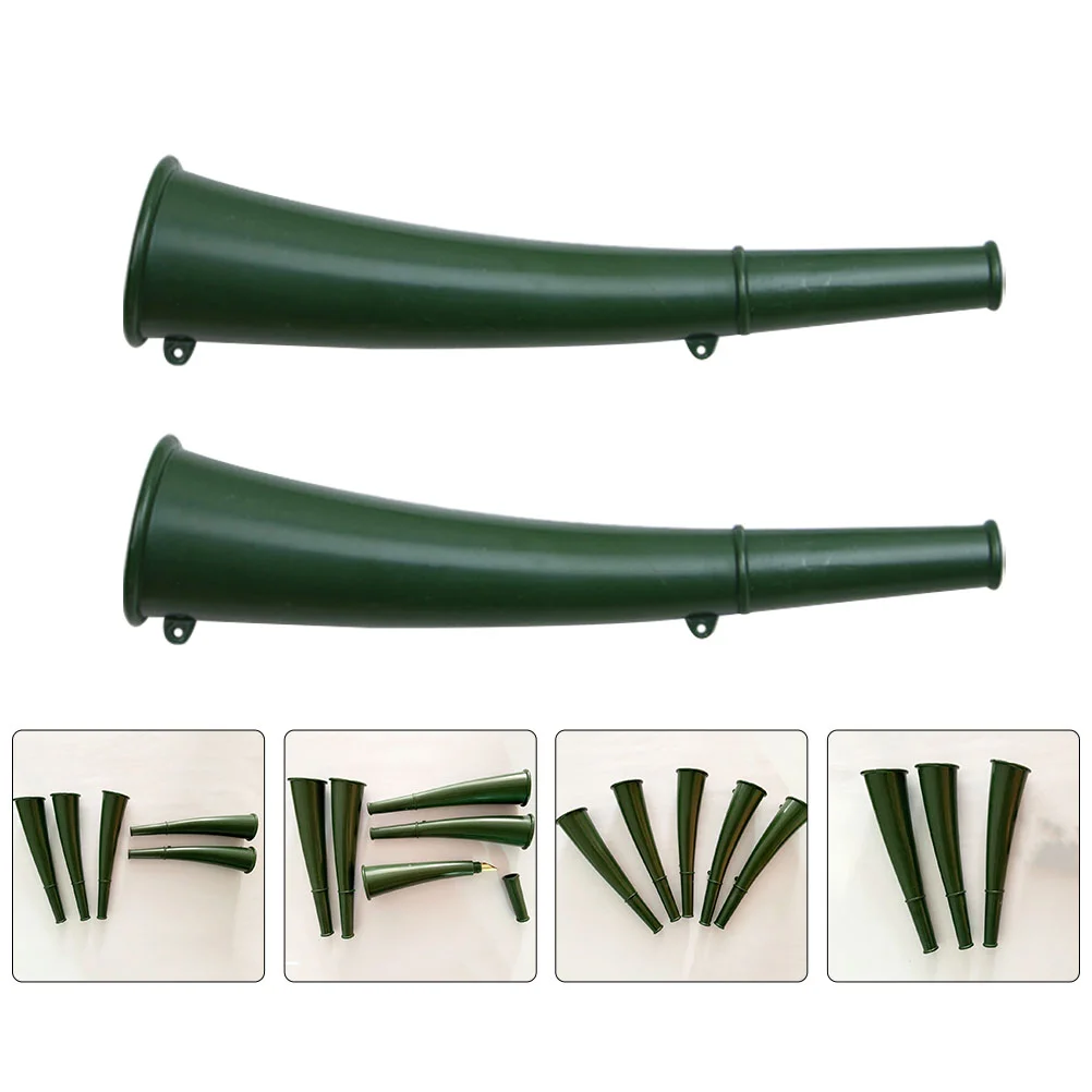 

2 Pcs Trumpet Small Iron Signal Horn Portable Multifunctional Troop Training Horns Tactics Teaching Outdoor Copper