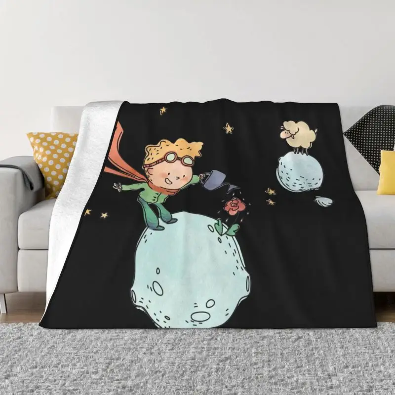 

The Little Prince France Anime Blanket Warm Fleece Soft Flannel Le Petit Prince Throw Blankets for Bedroom Sofa Car Spring