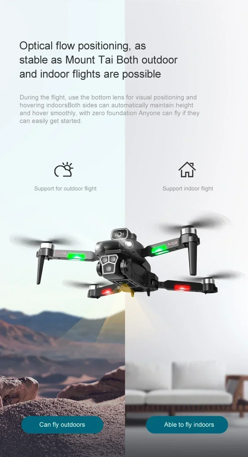Xiaomi MIJIA M1S Drone Professional 8K GPS Three Camera 5G Folding Obstacle Avoidance Optical Flow Positioning Upgraded 10000M