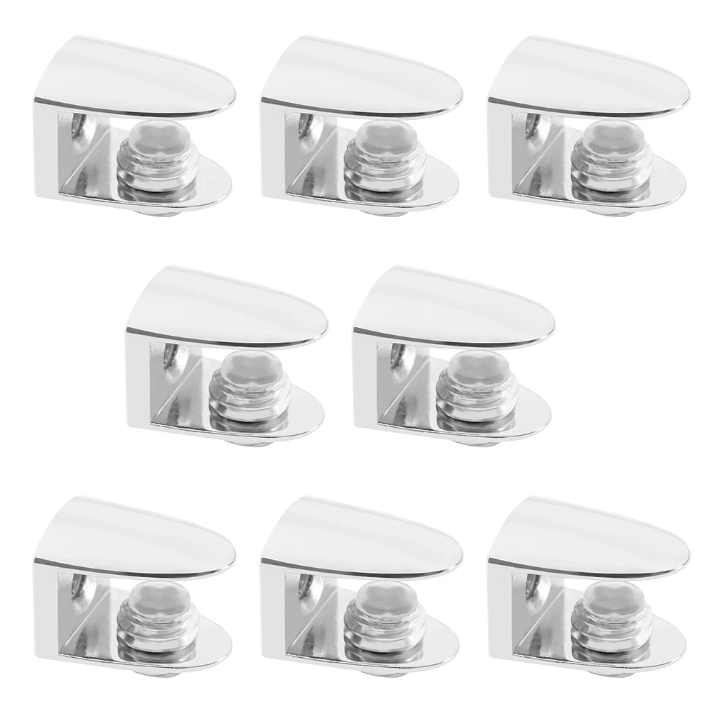 

Bright Surface Glass Shelf Supports Glass Clamp Brackets Fasteners Nails Screws Bookshelf Cabinet Bookcase Closet