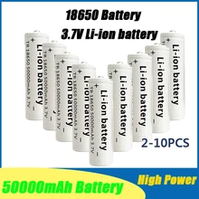 2021 New 50000mah Fast Charging High Quality 3.7V 18650 Li Ion Battery Flashlight Charging Battery + Free Delivery