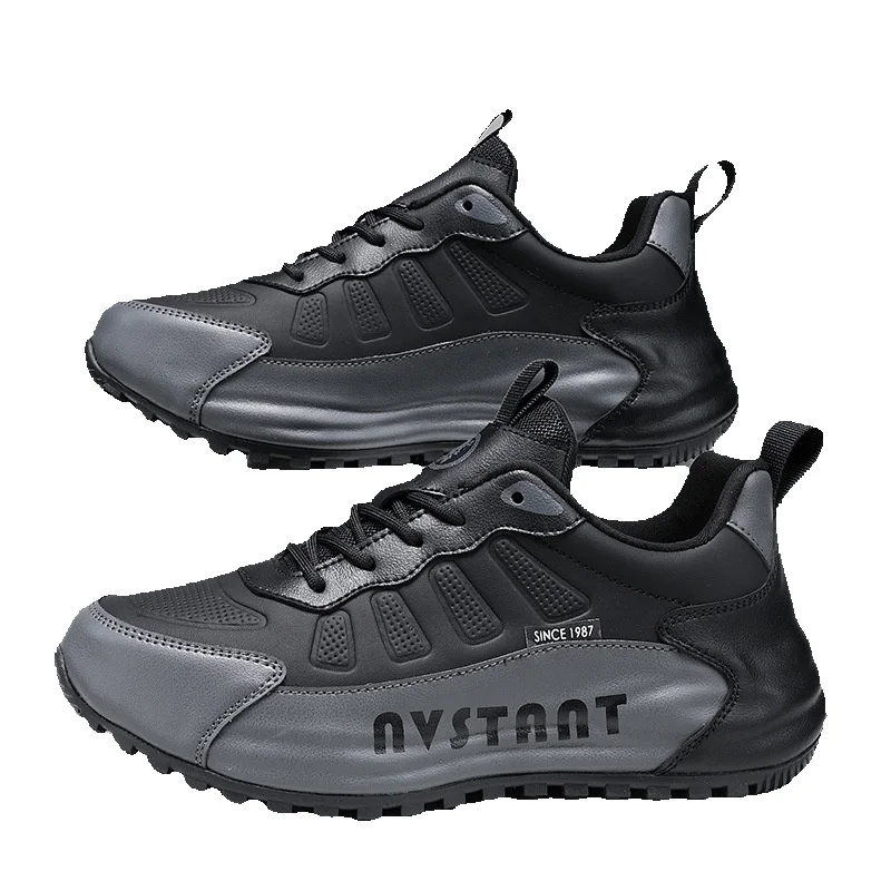 Regal Footwear Herren Herbst Winter Fleece gefüttert Doppel Baumwolle Echtleder wasserdichte Sohle Sport Running Höhe erhöhen Papa_voghion.com