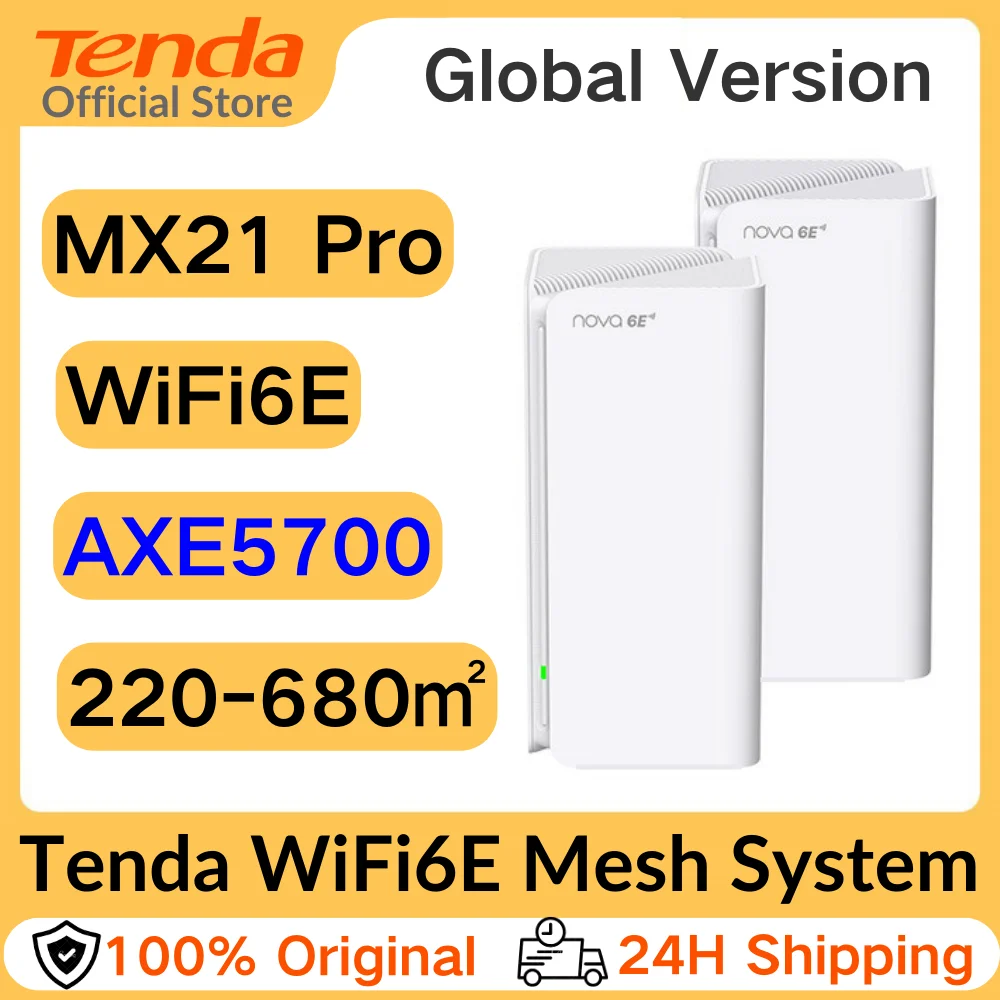 Tenda Nova MW5 MESH Network Wireless Range Extender for Home or Office [2  Pack]