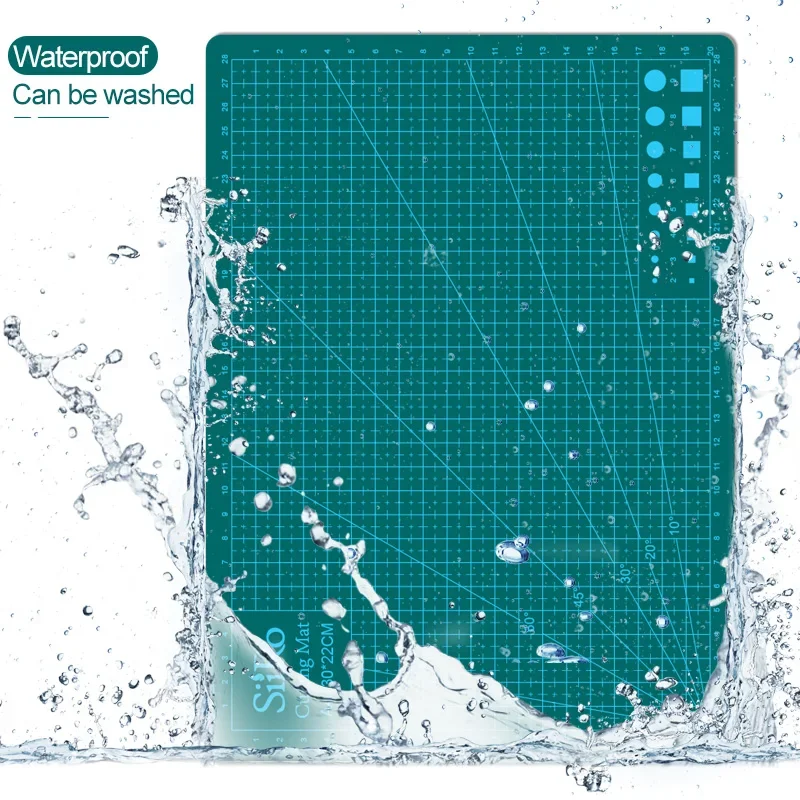 Self Healing PVC Cutting Mat, Double Sided, Gridded Rotary Cutting Board for Art Craft, Fabric, Quilting, Sewing, Scrapbooking