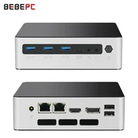 BEBEPC MINI PC Intel Core i7-1255U Realtek 8111H 2*rj45 DDR5 64GRAM SODIMM*2 M2 NVME Windows10/11 Linux Computer 1
