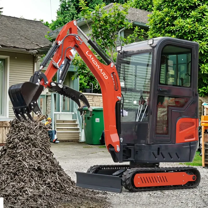 Agriculture Orchard Excavator 1.6 Tons Mini Excavator KUBOTA Engine Home Use Small Diesel Electric Excavator Euro 5 Customized 1