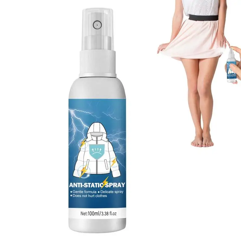 Hair Static Electricity Remover Winter Anti Static Spray Reduce Elecricity On Clothes Anti-Wrinkle Car Remover