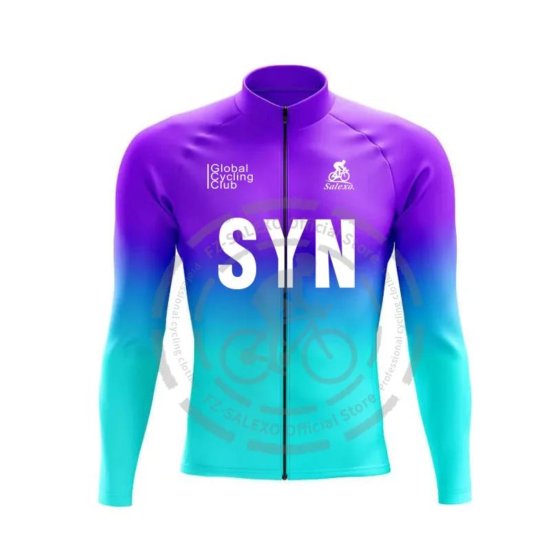 thumbnail image 1 of Nueva camiseta de ciclismo SYN para primavera y otoño para hombre, camisetas de ciclismo de manga larga, camisetas para bicicleta de montaña, ropa transpirable de secado rápido para bicicleta de carre, 1 of 4