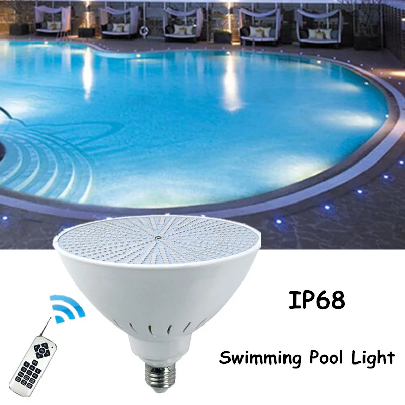 12v Low Voltage E27 Hotel Pool Light Wireless Remote Control 45w Colorful PAR38 Underwater Lights Ip68 Rgb Garden Water Features sy 1set nieuwe collectie acrylic hookah shisha water pip complete set remote control lights hookah