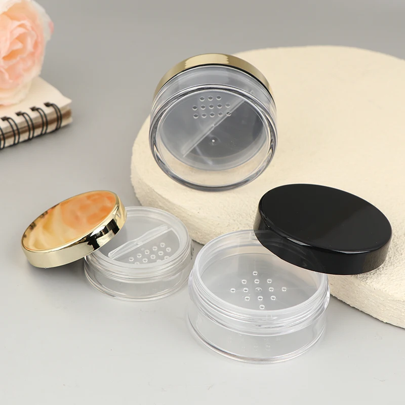 Leere 5/10/20/30g Lose Pulver Glas Mit Rotierenden Sieb Container Glas Kunststoff Kosmetik make-up Pulver Füllung Kann Topf Deckel Twist – Detail 8