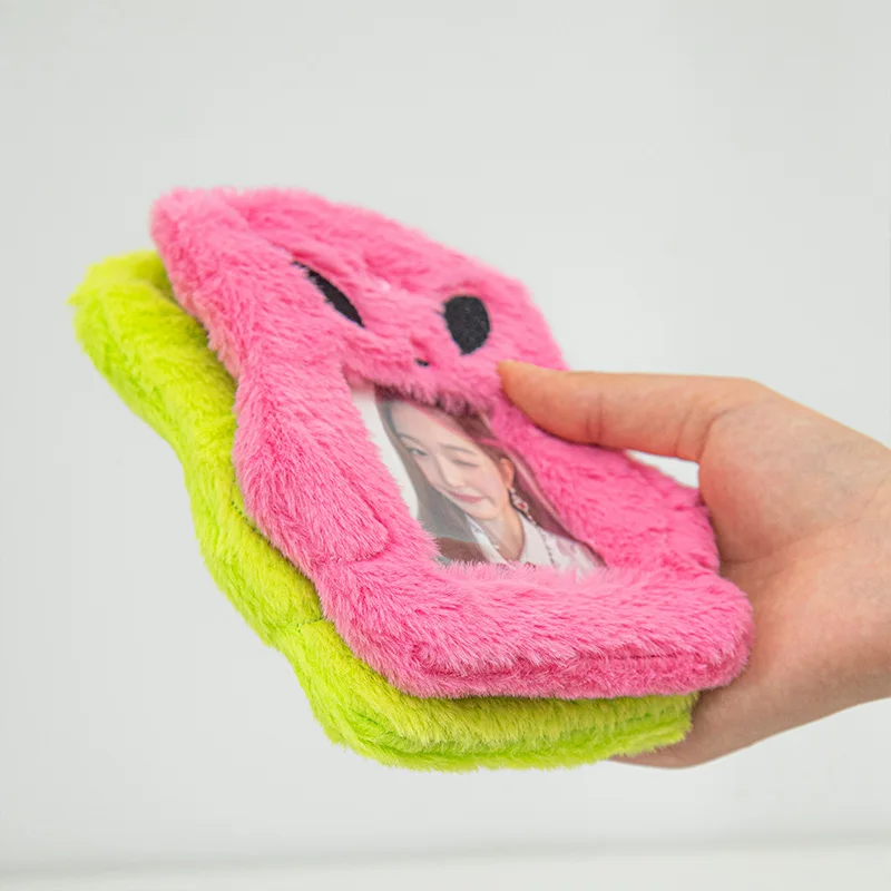 Photocard Protector Photocard Holder Photo Card Holder 3 Inch Plush Kpop Holder Cards Holder Stand