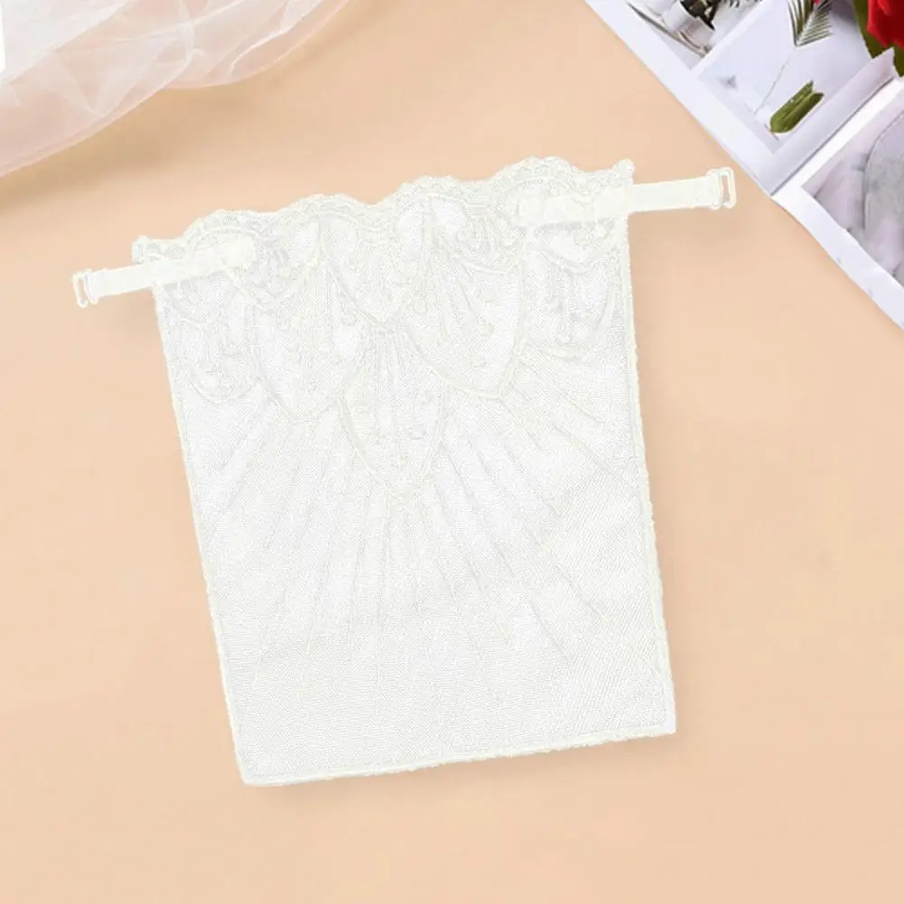 Breathable Fabric Tube Top Backless Tube Top Breathable Lace Decorative Chest Anti-slip Modesty Panel for Underwear