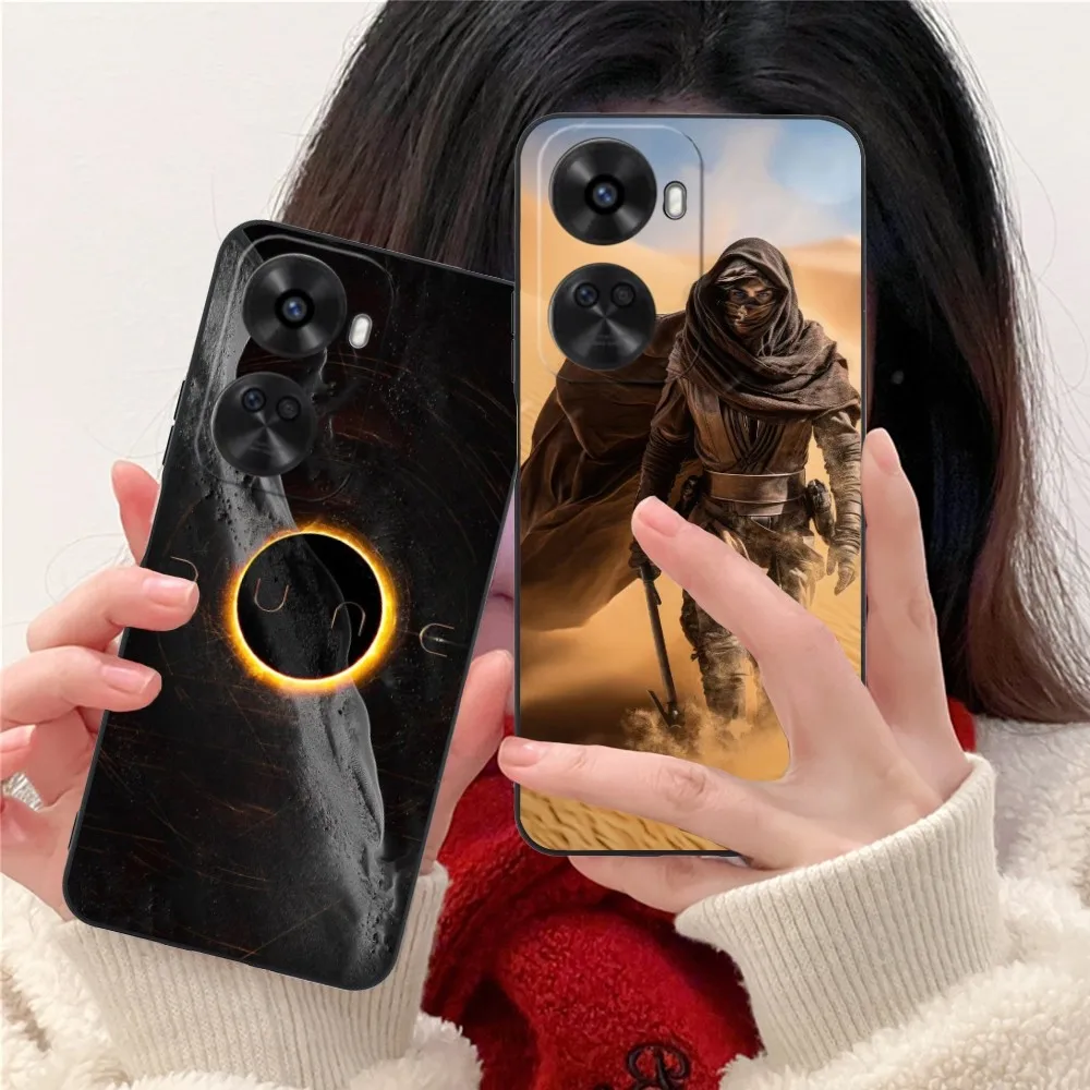 Luxury D-Dune Mobile Cell Phone Case For Huawei Nova 12 11 10 9 8 7 Pro Se 5G Black Soft Phone Cover Funda