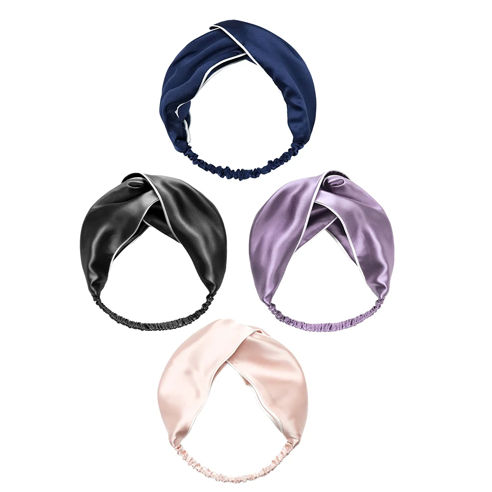 4pcs Fashion Women -knotted Hairbandss Face Wash -knotted Hairbandss Elastic Cross Knot Hairband
