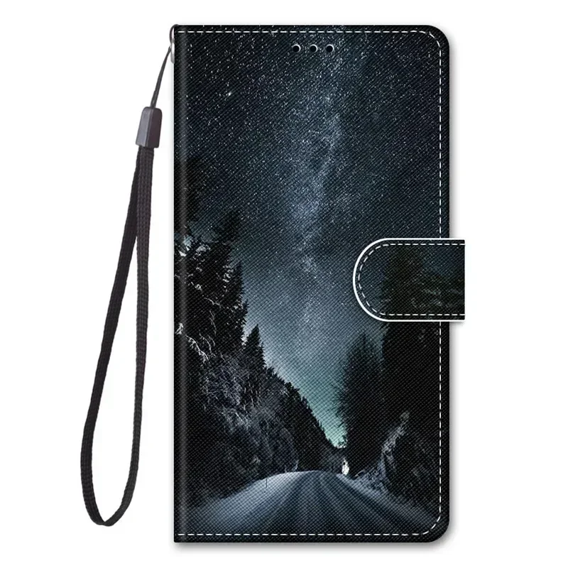 Animal Painted Wallet Book Stand Phone Case
