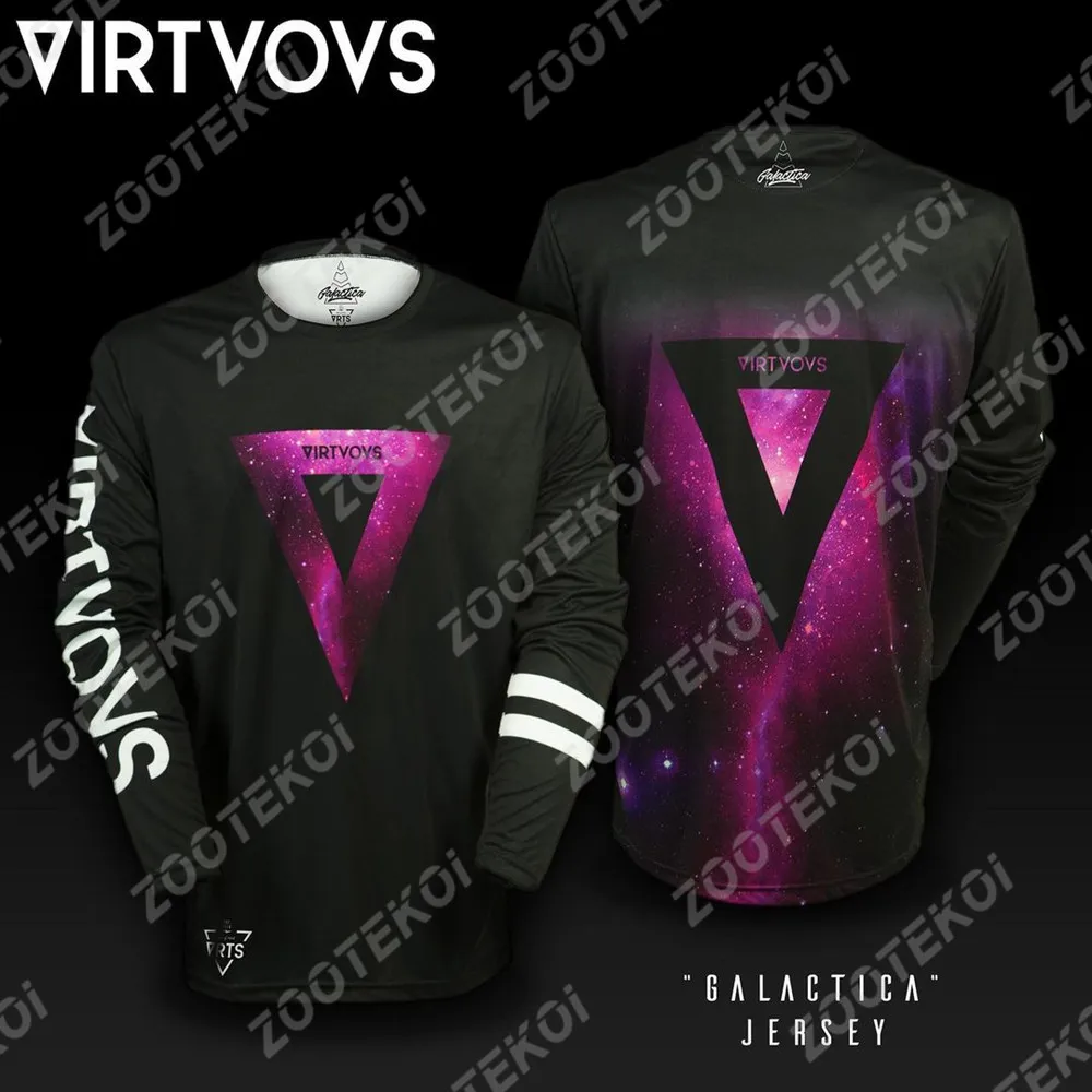 thumbnail image 1 of Virtuous Vrts - Camiseta de ciclismo de montaña para hombre, para motocross, BMX, descenso, carreras de enduro, transpirable, nueva, 1 of 5