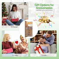 47.2" LED Mirror Jewelry Cabinet with RGB Lights, Wall Mounted Organizer, Full-Length Mirror, 2 Drawers, Lockable 3