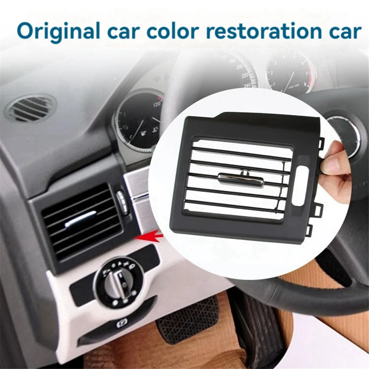 1 Pair Front Dash Dashboard A/C Air Vent Trim Panel L+R for Benz GLK Class X204 2010-2012