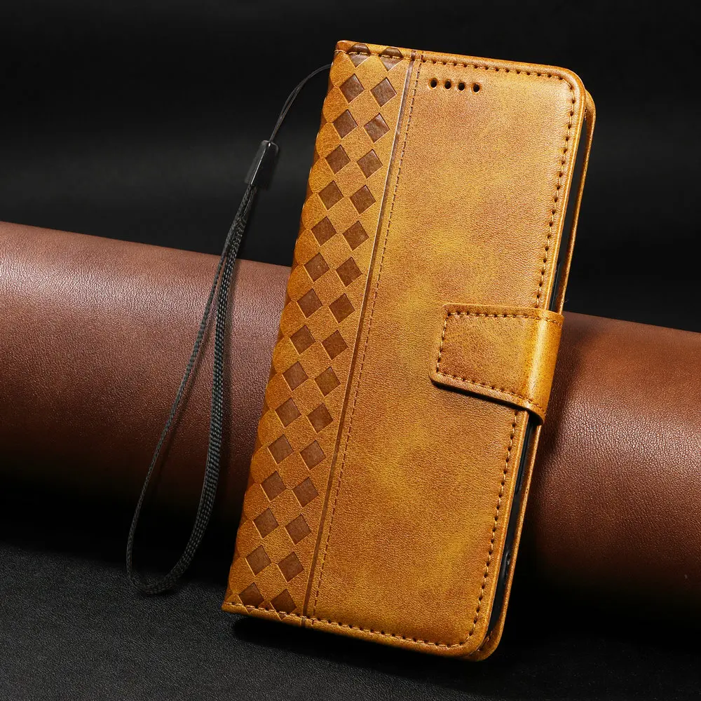 Leather Wallet Flip Case with Magnetic Closure