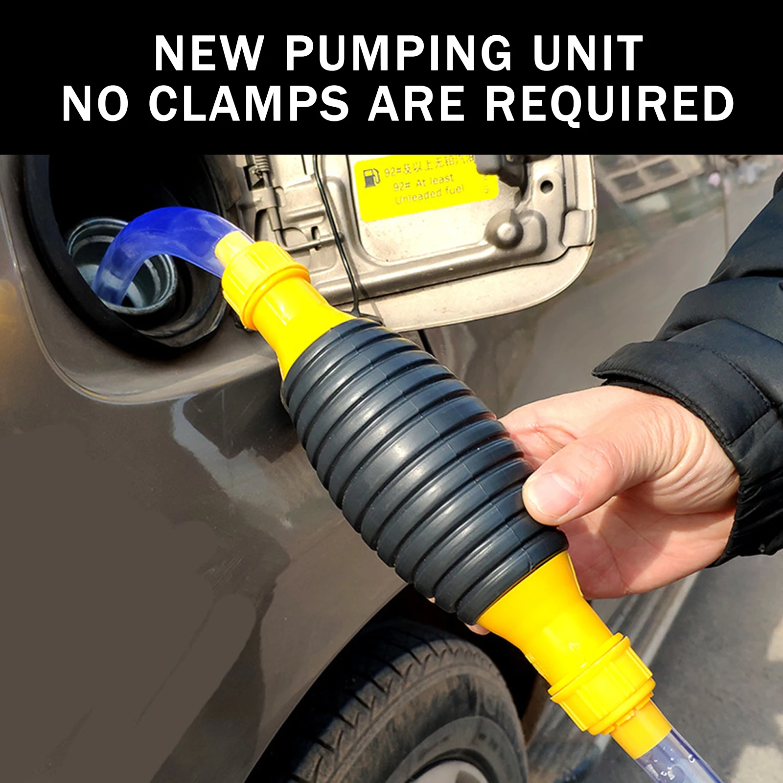 

Universal Car Portable Manual Fuel Pump Transfer Hand Primer for Gas Gasoline