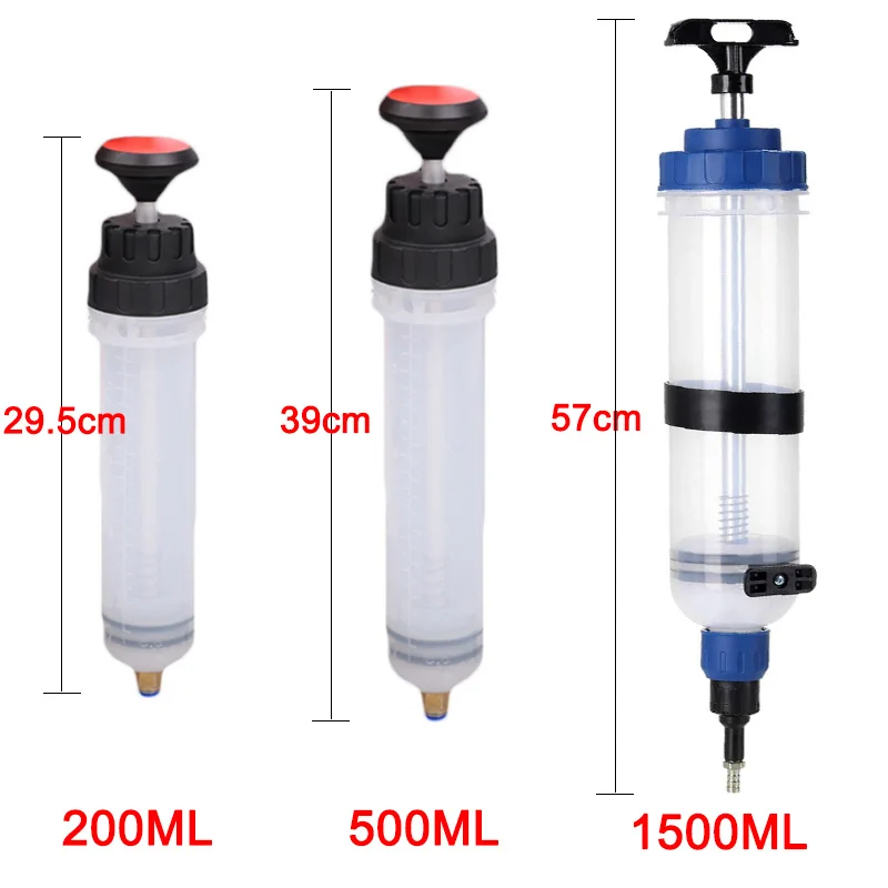Car Oil Fluid Extractor Brake Fluid Syringe Pump Oil Change Syringe Pump Manual Suction Vacuum Fuel Transfer Hand Dispenser