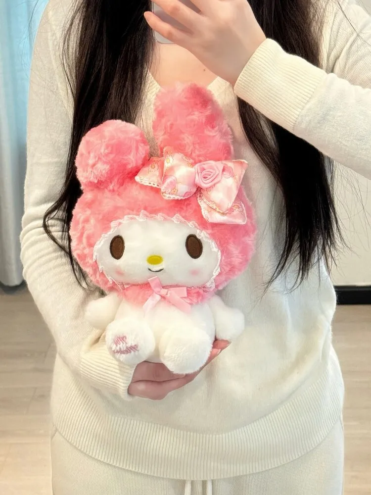 Anime Sanrio Rose Rosa Hallo Kitty Melody Cartoon Nette Plüsch Spielzeug Weiches Kissen Plüschtiere Puppe Geburtstag Geschenk Für Mädchen Kinder – Detail 7